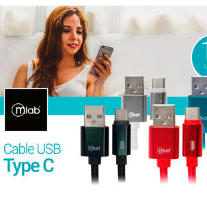 Cable Usb A Tipo C Azul Mlab 1mts
