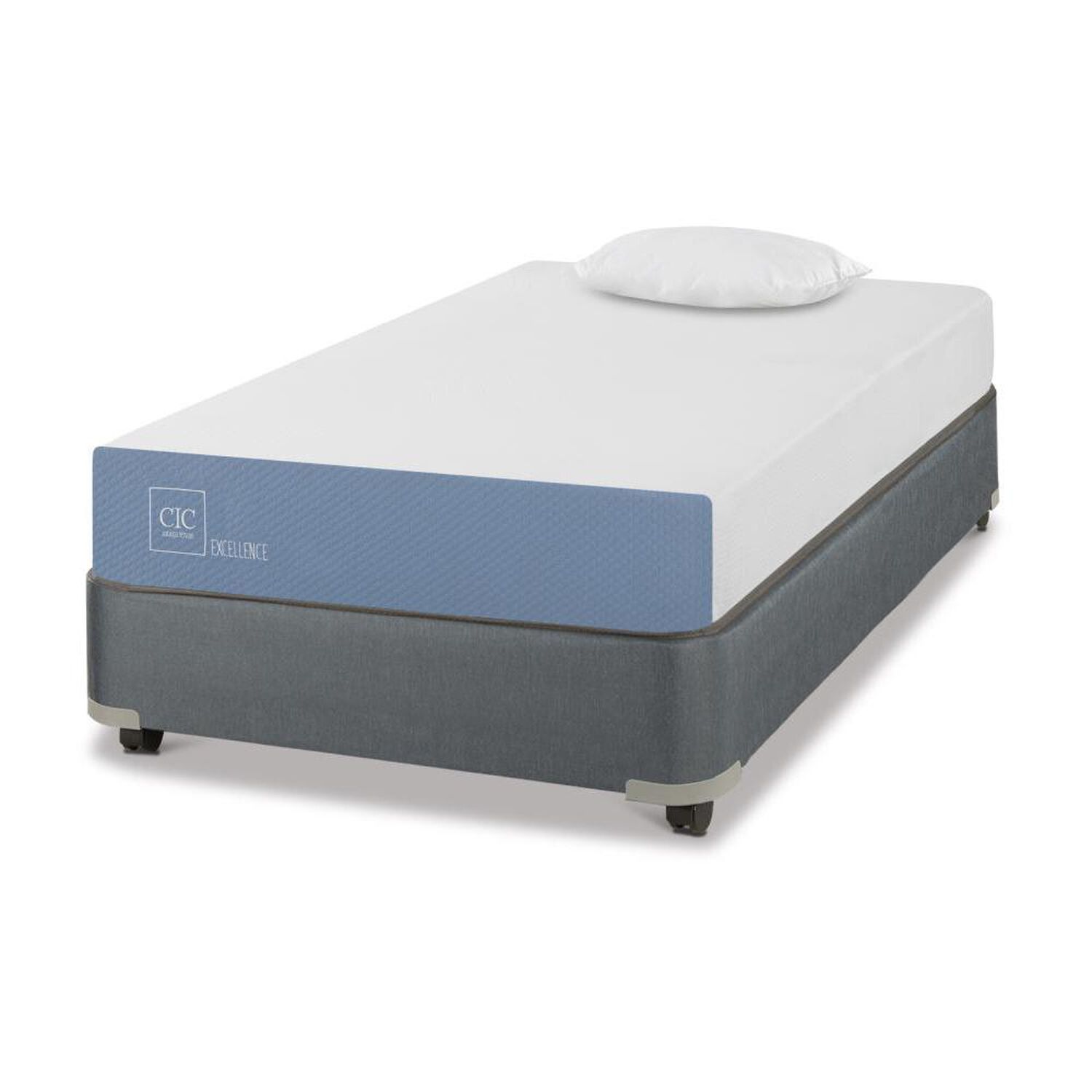 Cama Americana Cic Excellence / 1 Plaza / Base Normal + Almohada image number 1.0