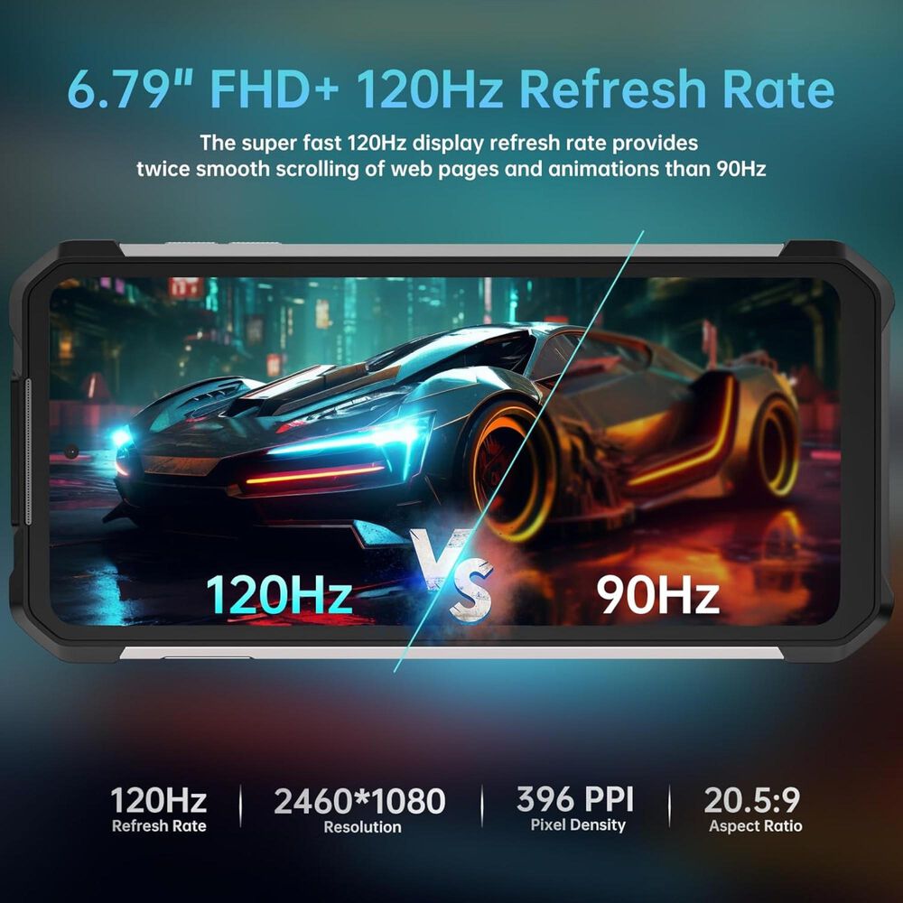 Unihertz 8849 Tank 3 Pro - Celular 5g Con Proyector Láser De 120 Pulgadas image number 8.0