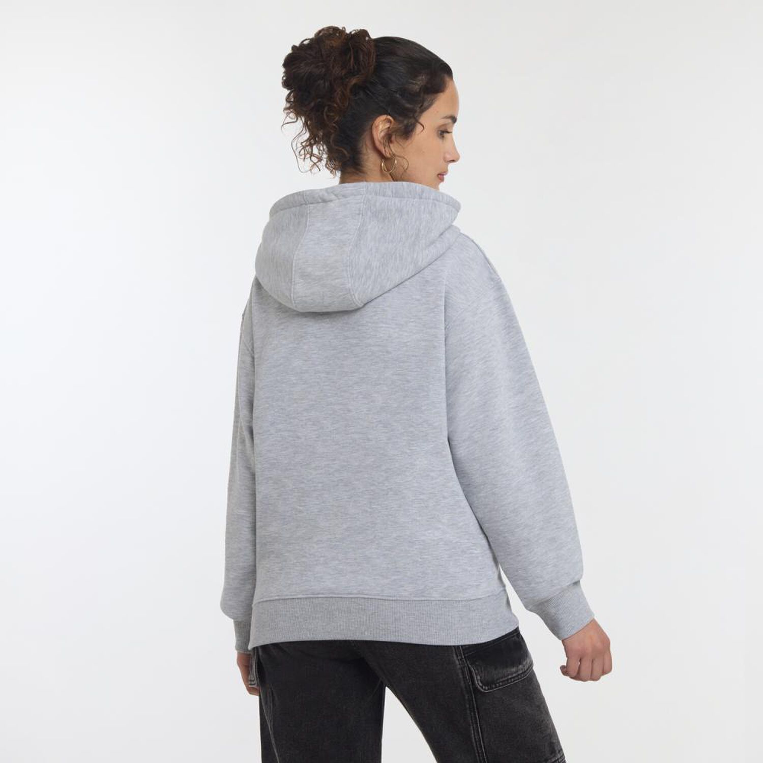 Poler&oacute;n Hoodie Estampado Cuello Redondo Con Capucha Mujer Freedom image number 3.0