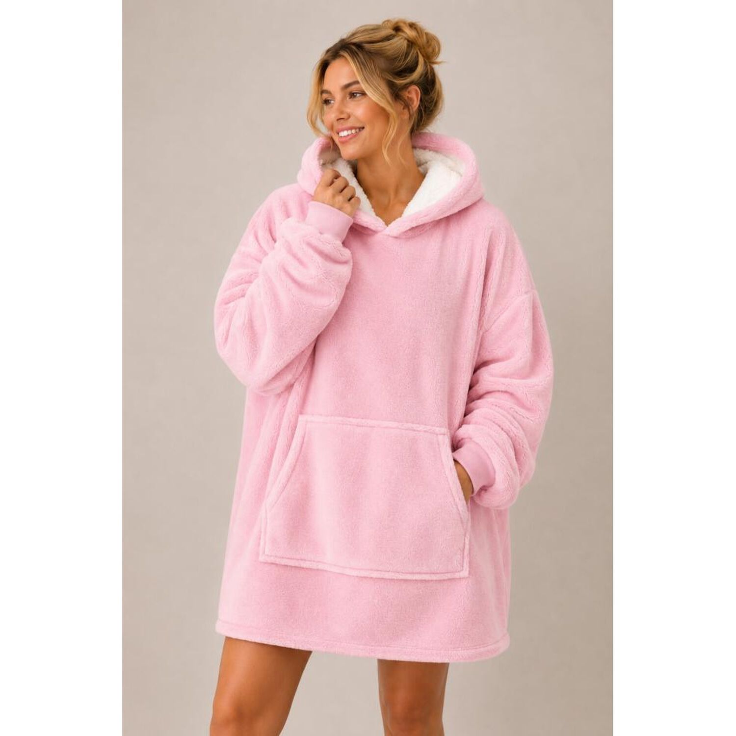 Poleron Felpa Capucha Manta Polar Invierno Unisex Talla Unic image number 64.0