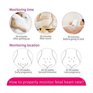 Monitor De Frecuencia Cardíaca Fetal Doppler Azul