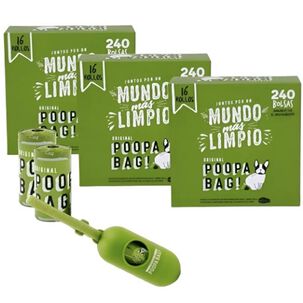 Bolsas Para Perro Biodegradables (48 Rollos + Dispensador)
