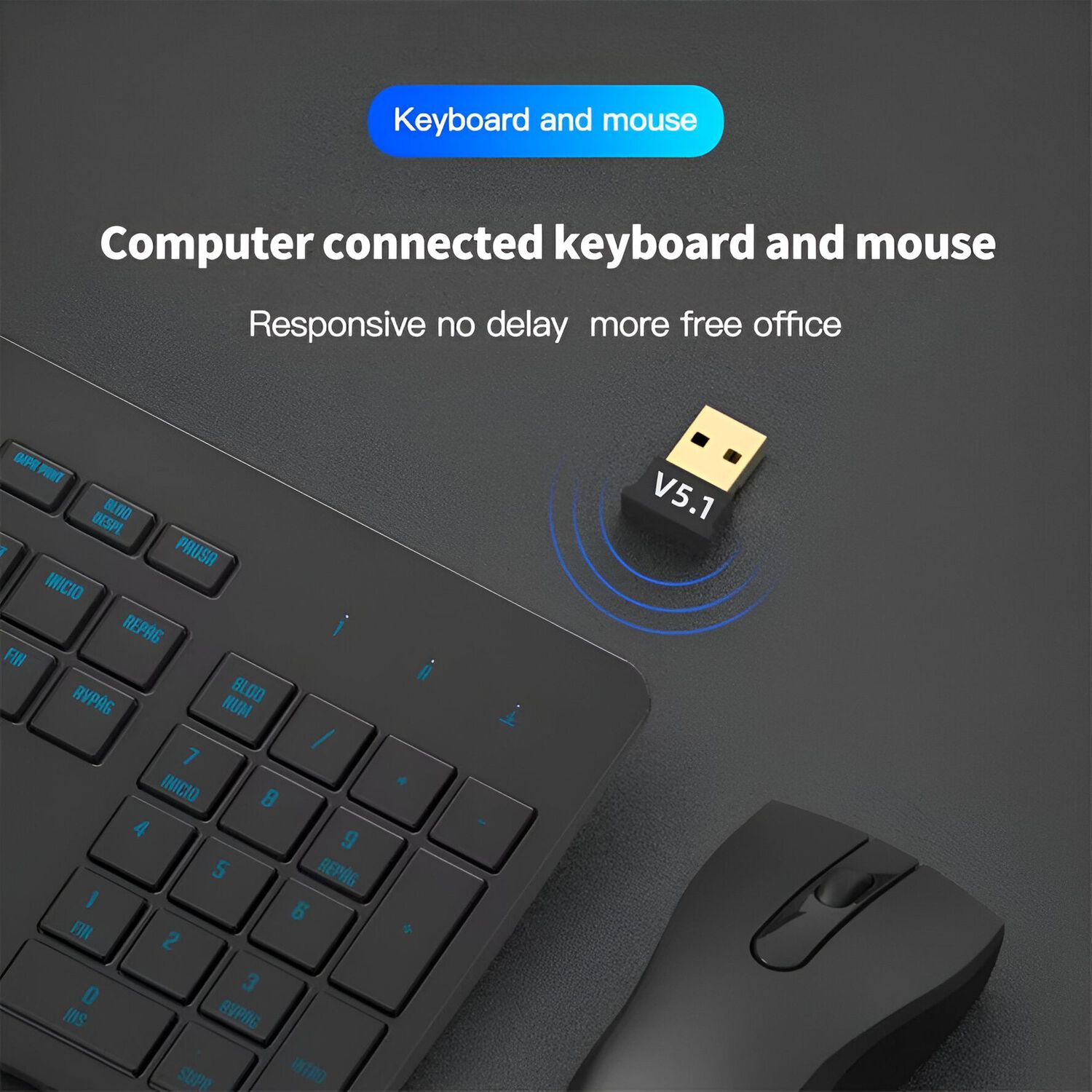 Receptor Bluetooth 5.1 Usb 2.0 High Speed 24 Mbps image number 7.0
