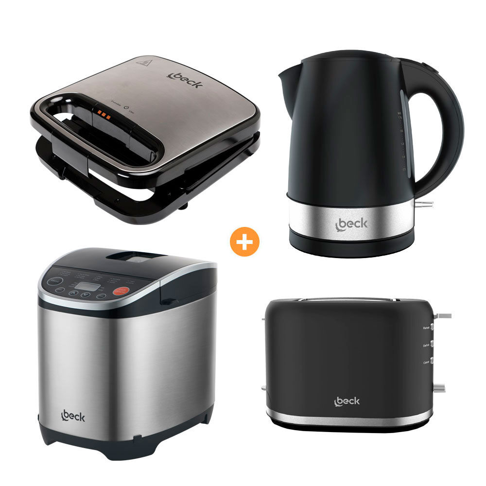 Hervidor EK1742 1.7 Litros+Máquina De Hacer Pan BM1462 1 Kilo+Tostador ET2042+Sandwichera PM2042 Beck Home & Kitchen image number 0.0