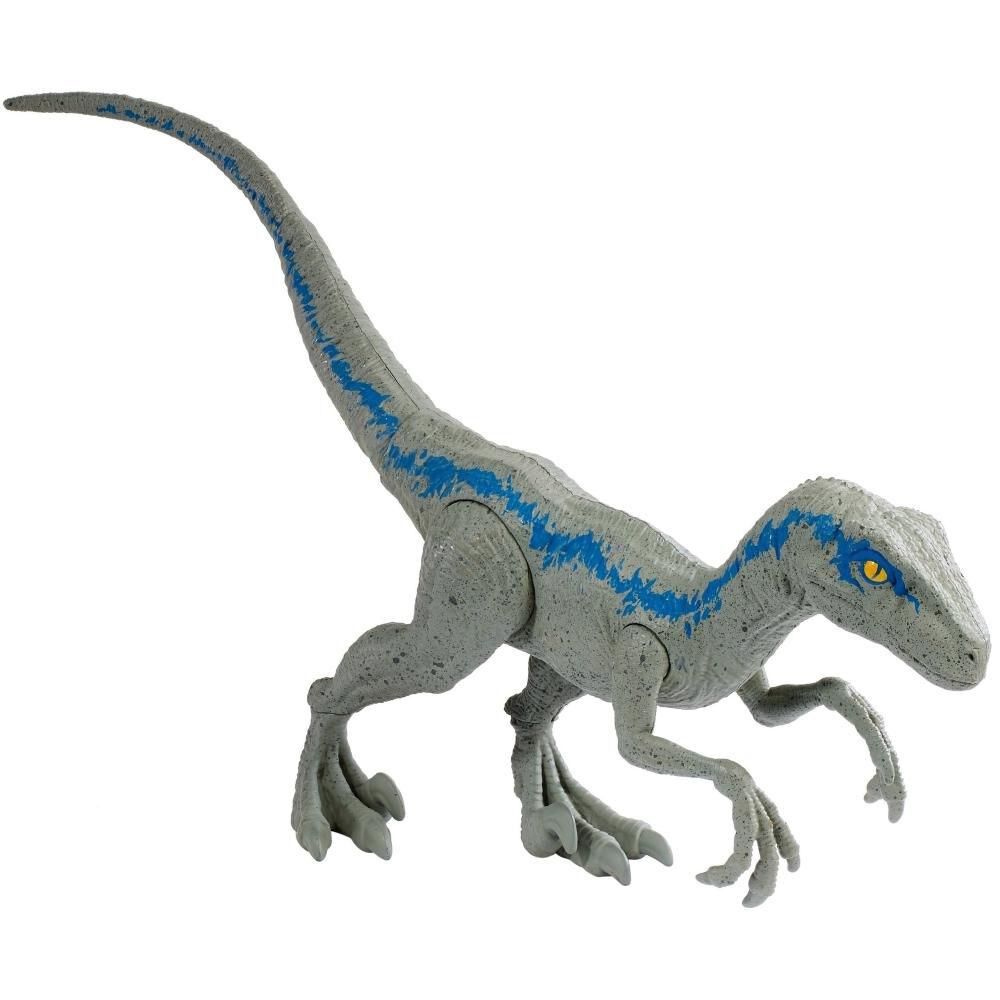 Figura De Película Jurassic World Velociraptor Blue, Dinosaurio De 12" image number 2.0