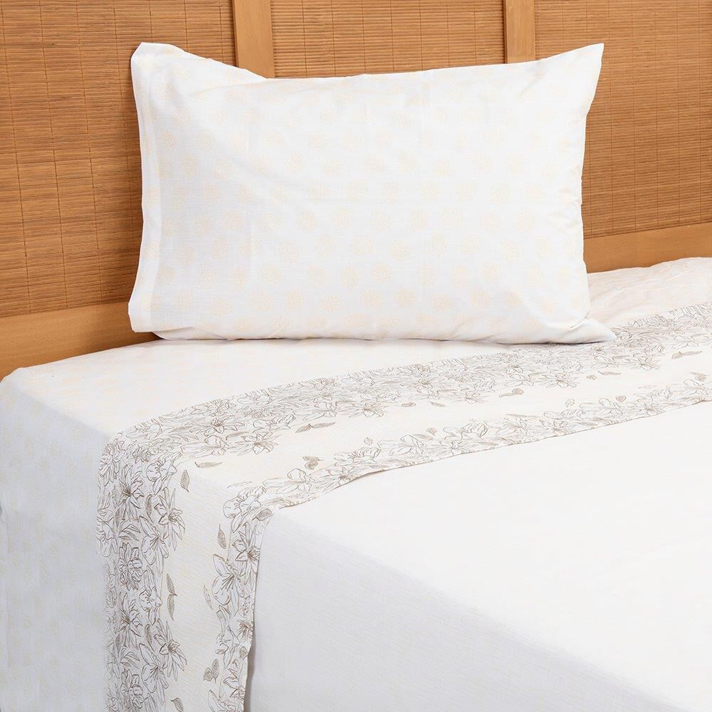 Sábana Mashini 180 Hilos 1.5 Plazas Flora image number 0.0