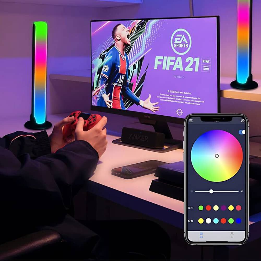 Pack 2 Luces Rgb Ritmo Ambiental Recargable image number 4.0