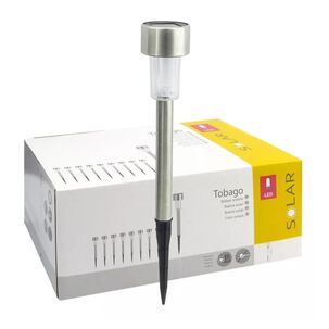 Set 10 Estacas Led Solar Tobago, 4,5cm X 30cm.