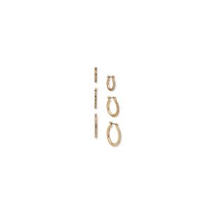 Set De Aros Mujer Anne Klein B&aacute;sicos Dorado