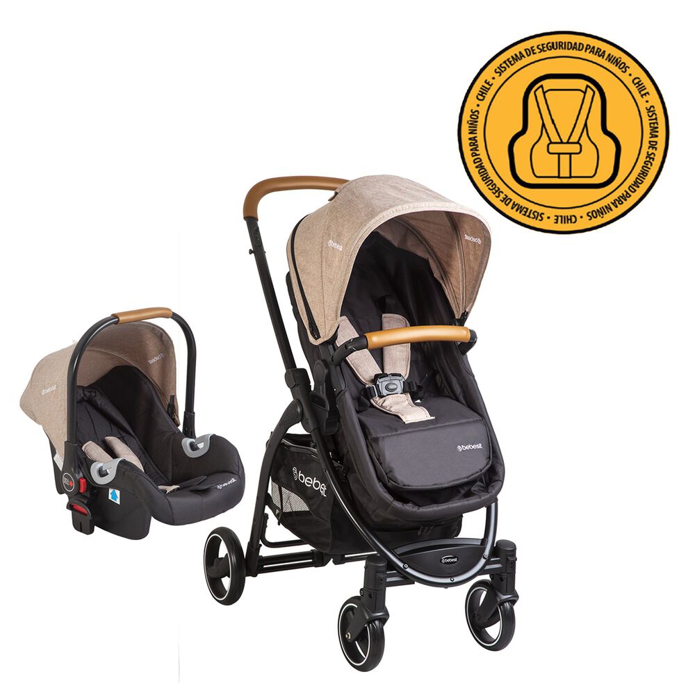 Coche Cuna Travel System F&eacute;nix Beige image number 7.0