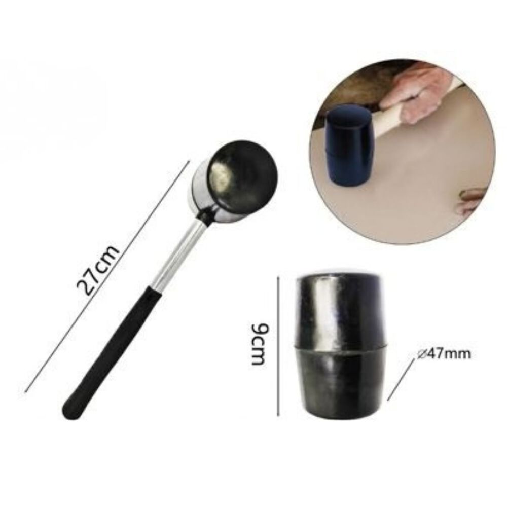 Mazo Martillo De Goma 400g Mango Silicona Construcci&oacute;n image number 2.0