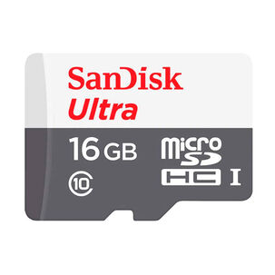 Tarjeta De Memoria Microsd Sandisk 16gb + Adaptador 80mb/s