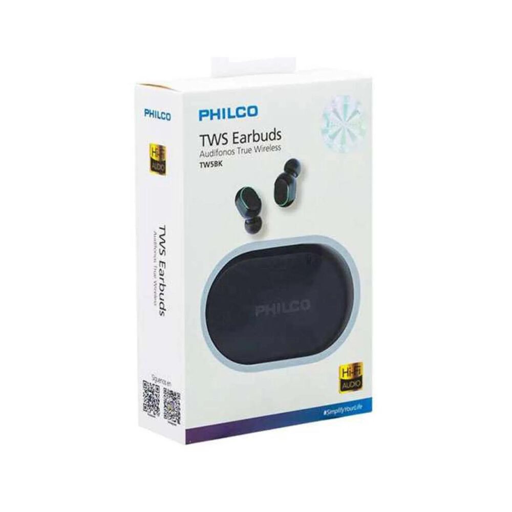 Audifonos Bluetooth Recargables Tws Earbuds Negro Tw5bk image number 2.0
