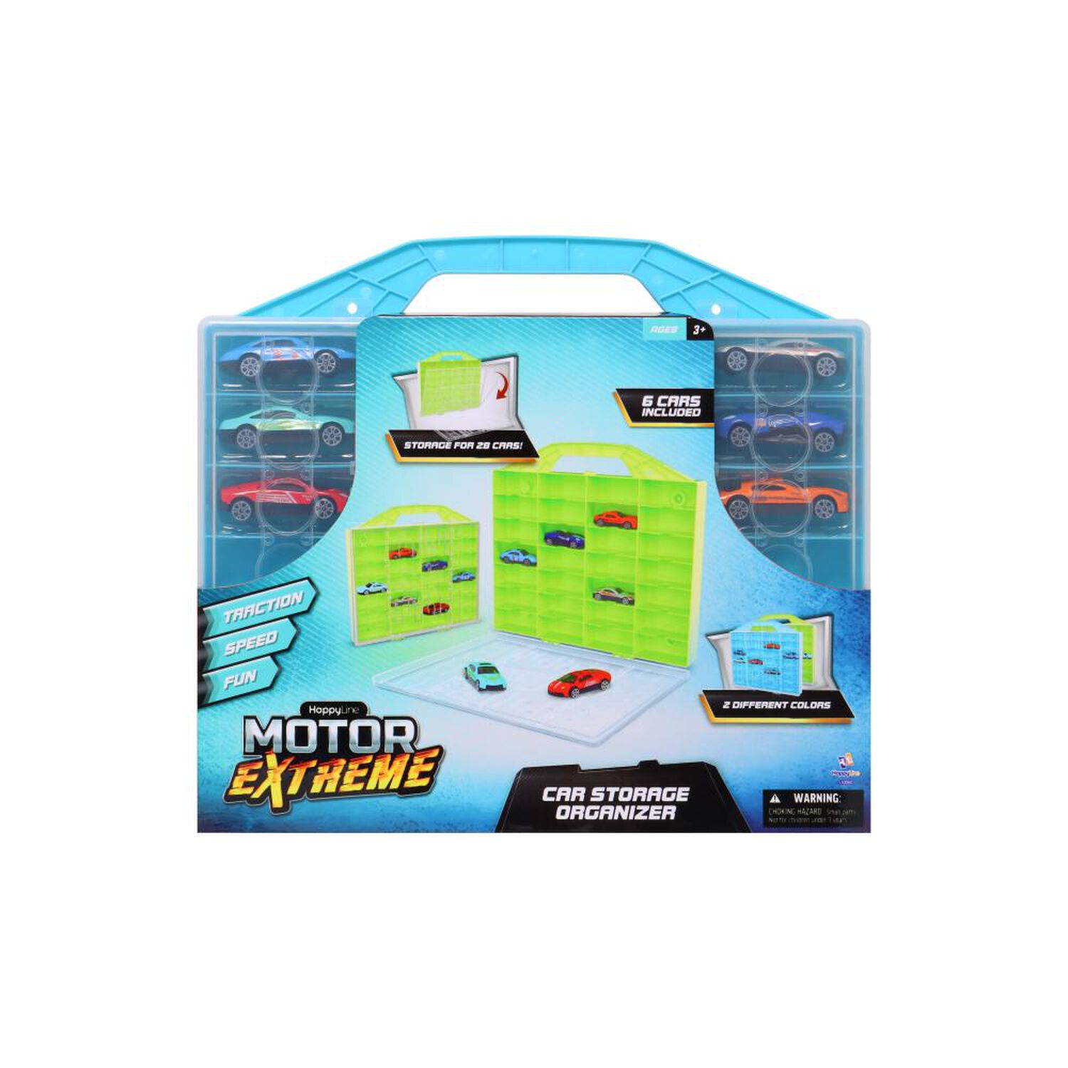 Caja Organizadora Con 6 Autos De Metal Happyline image number 2.0