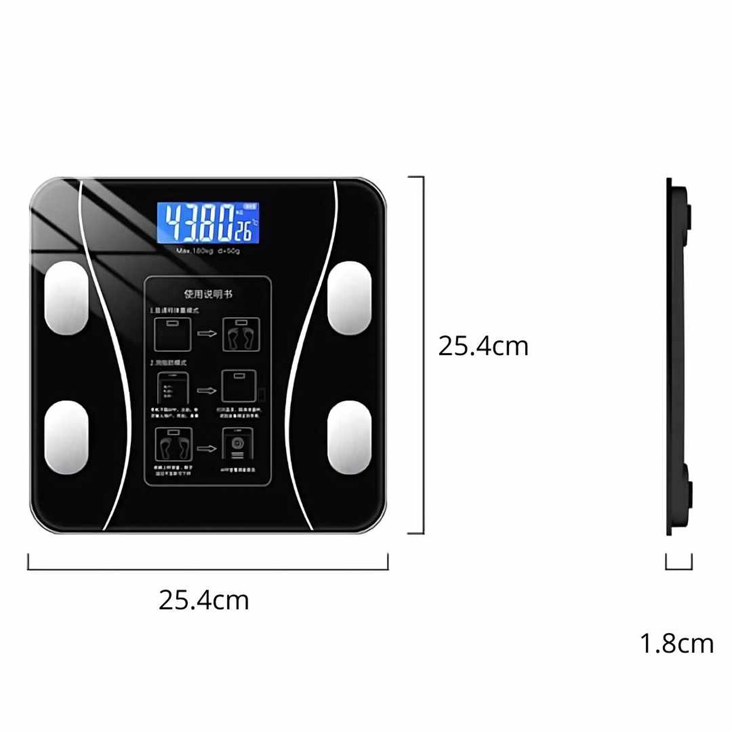 Balanza Bascula Pesa Digital Bluetooth Inteligente Smart image number 1.0