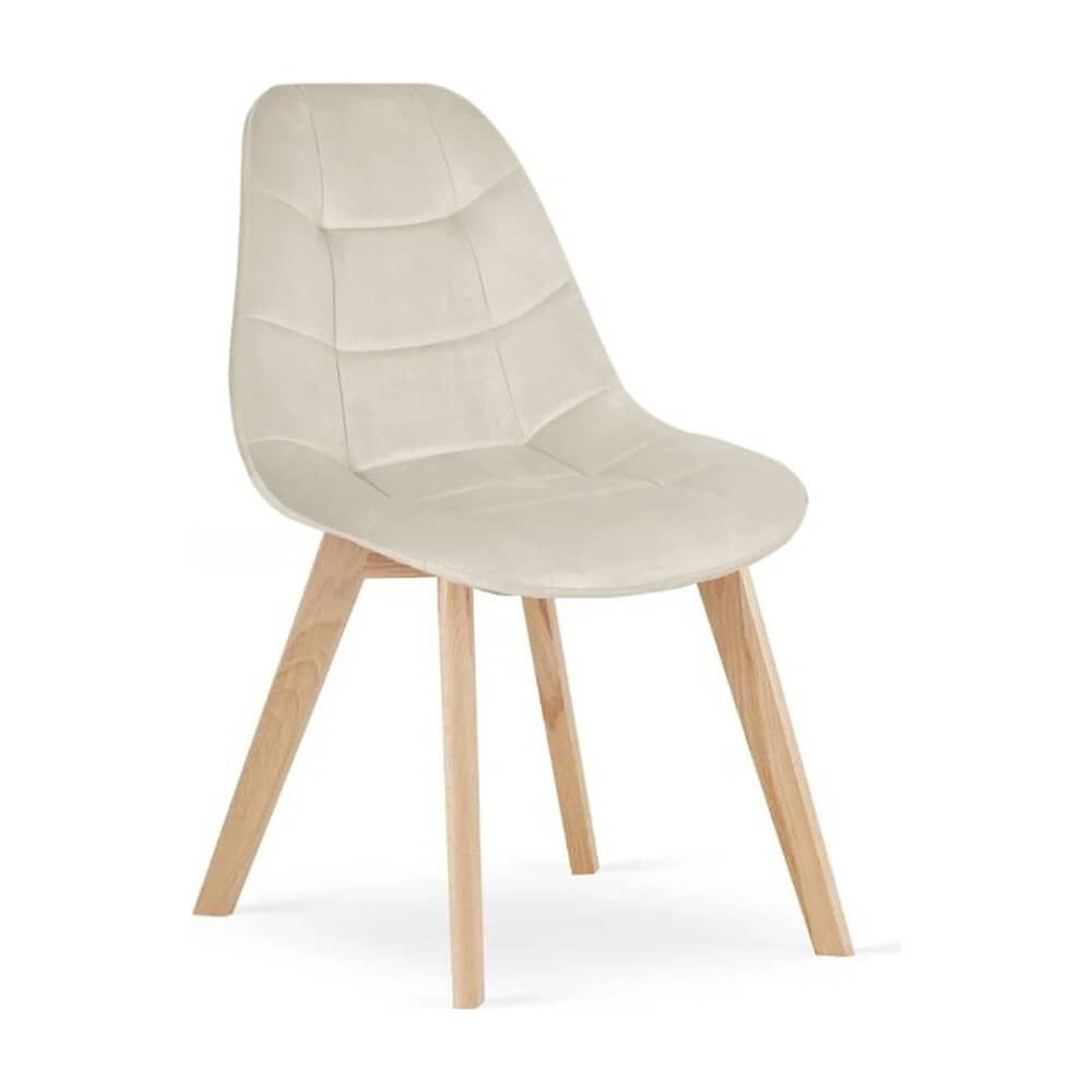 Pack 6 Sillas Capitonne Velvet Beige image number 1.0