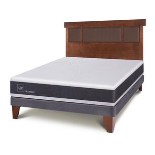 Cama Europea Cic New Ortopedic / 2 Plazas / Base Normal + Respaldo