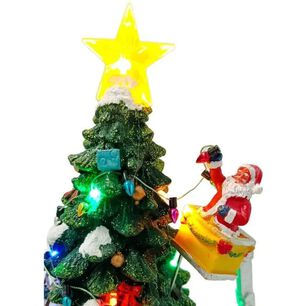 Villa Musical &Aacute;rbol Navide&ntilde;o Con Luces Y Movimiento.