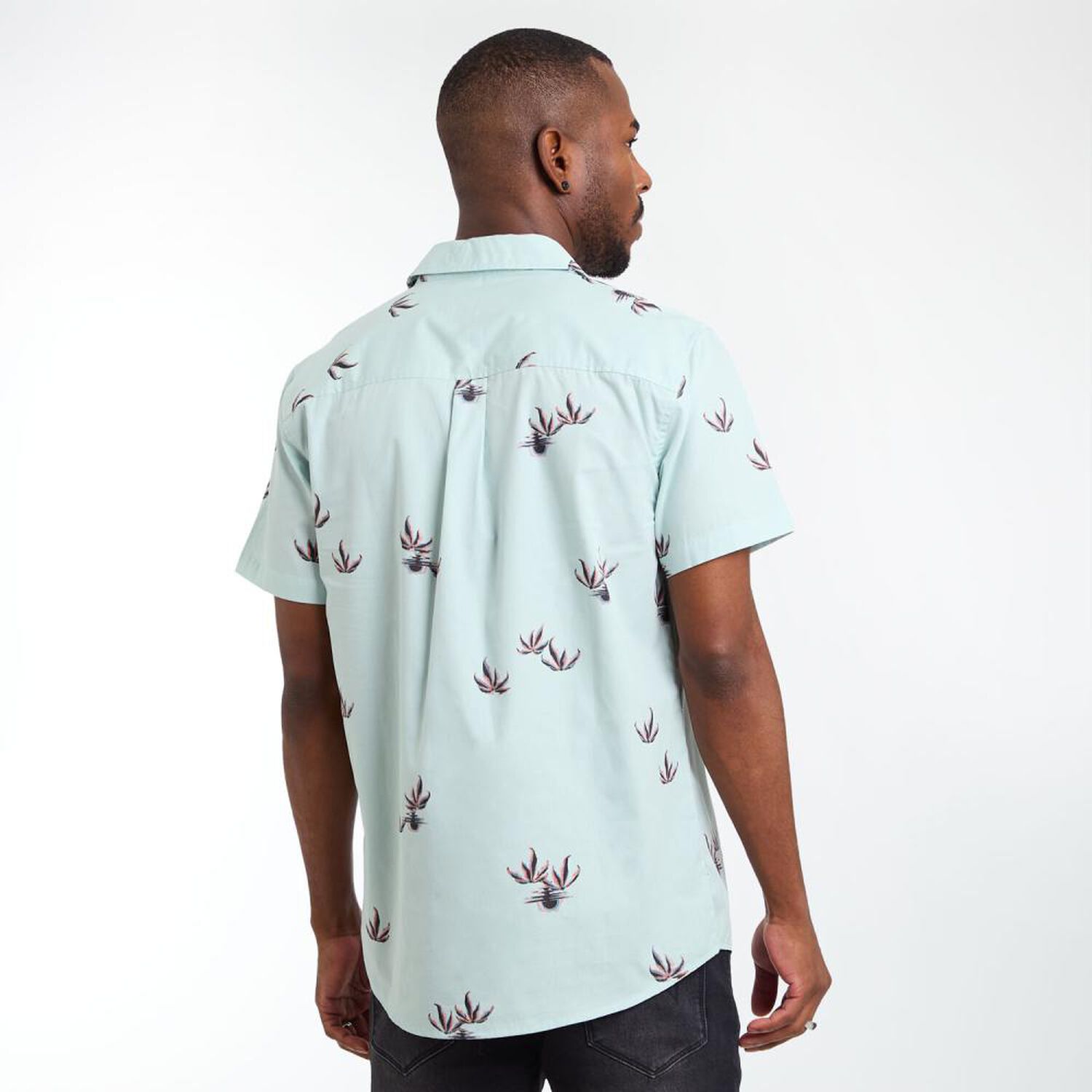 Camisa Estampada Slim Manga Corta Hombre Rolly Go image number 3.0
