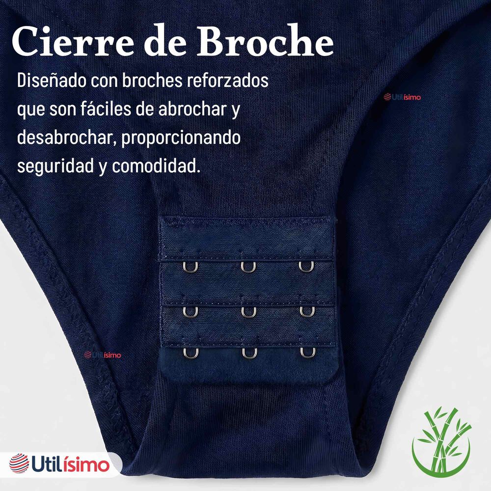 Pack 6 Bodys Cuello Redondo Manga Larga Con Encaje Bamb&uacute; Mujer Colores Surtidos image number 5.0