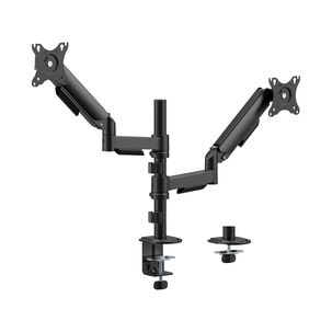 Soporte Para 2 Monitores En Poste 17" ~ 32" 360 18kg - Sbrm728 Brasforma