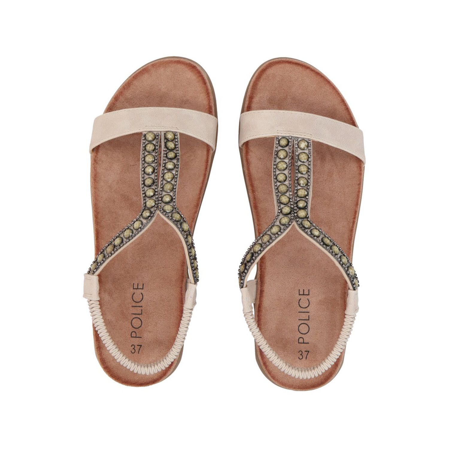 Sandalia Mujer Beige Kelly Police image number 1.0