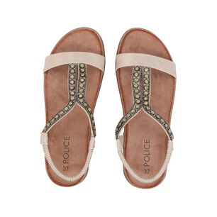 Sandalia Mujer Beige Kelly Police