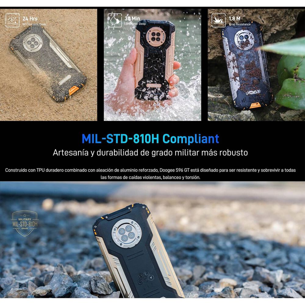 Celular Rugged Doogee S96 Gt Resistente A Golpes, Polvo, Humedad Y Agua / C&aacute;mara Con Visi&oacute;n Nocturna, Graba Videos En 4k image number 1.0