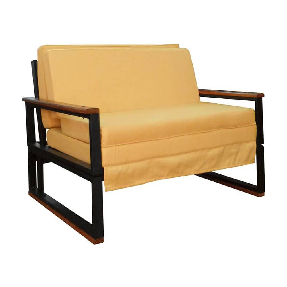 Futon Folk 1.5 Plaza " Mostaza " image number 1.0