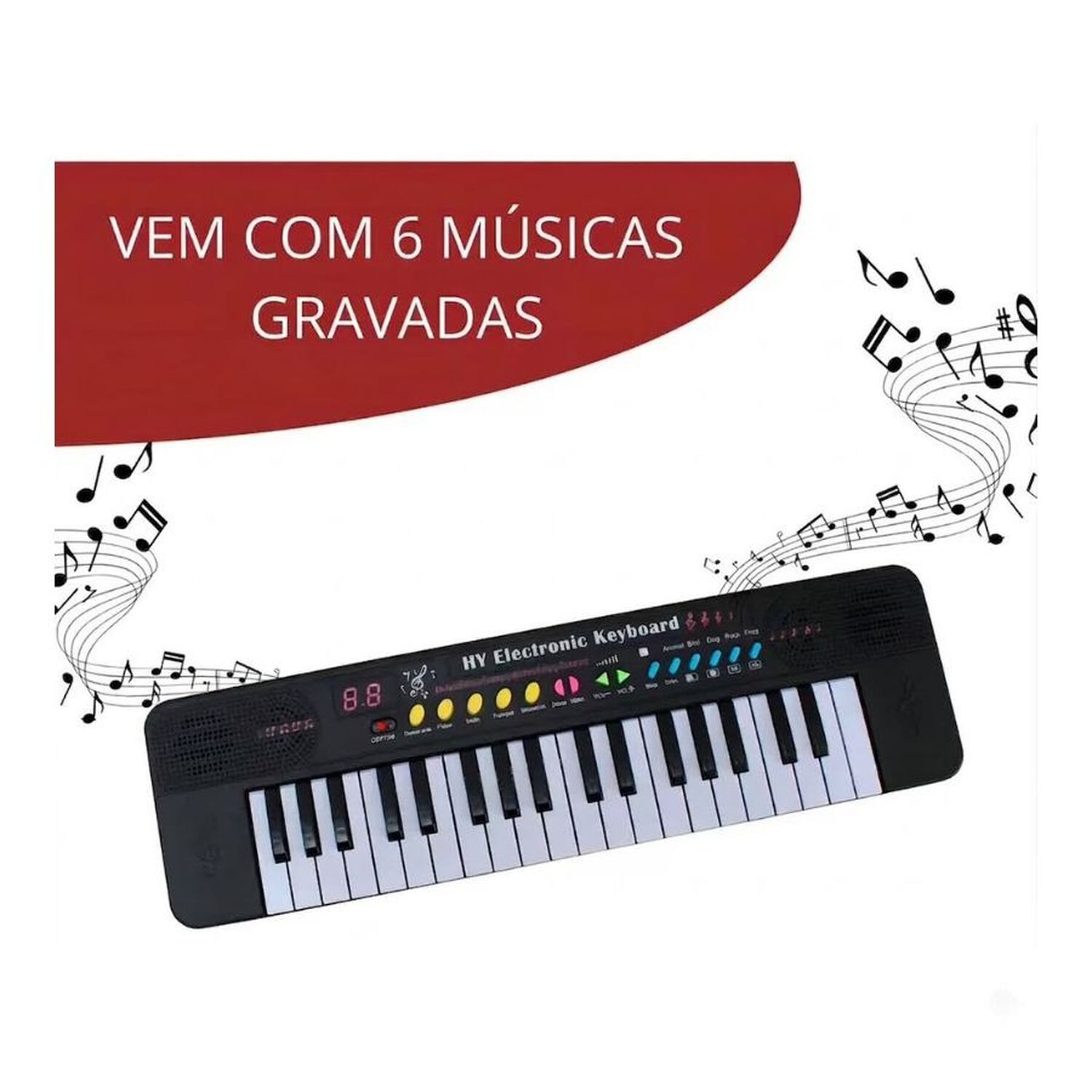 Teclado Organo Musical Infantil 37 Teclas Con Micr&oacute;fono image number 5.0