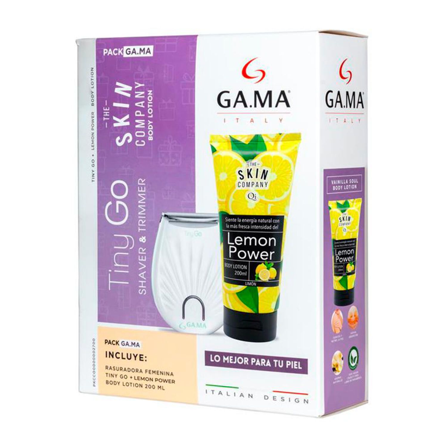 Combo Afeitadora Tiny + Crem Limon Gama image number 1.0