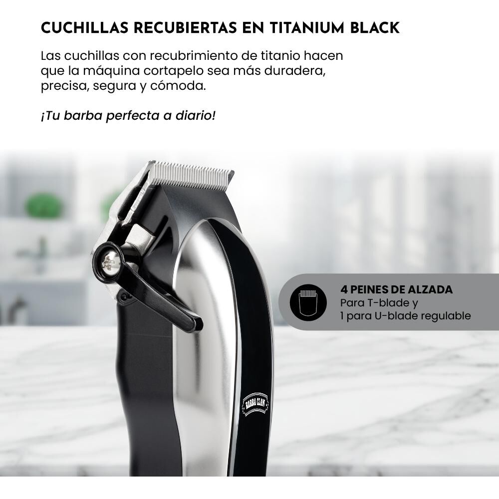 Corta Pelo Siegen SG-8620, Carga Rápida + 8 peines de alzada image number 4.0