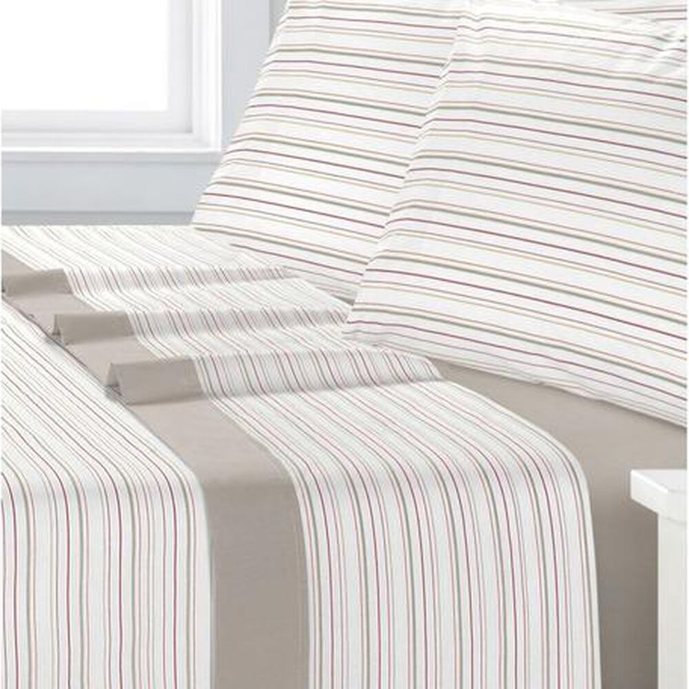 Sabana Andes Estampada 180 Hilos Listado 102 2 Plaza image number 0.0