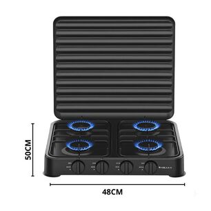 Cocina Port&aacute;til A Gas 4 Hornillas Para Camping Hogar