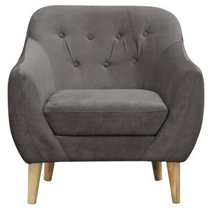 Poltrona 1c Norway Felpa Gris Oscuro 85x87x90