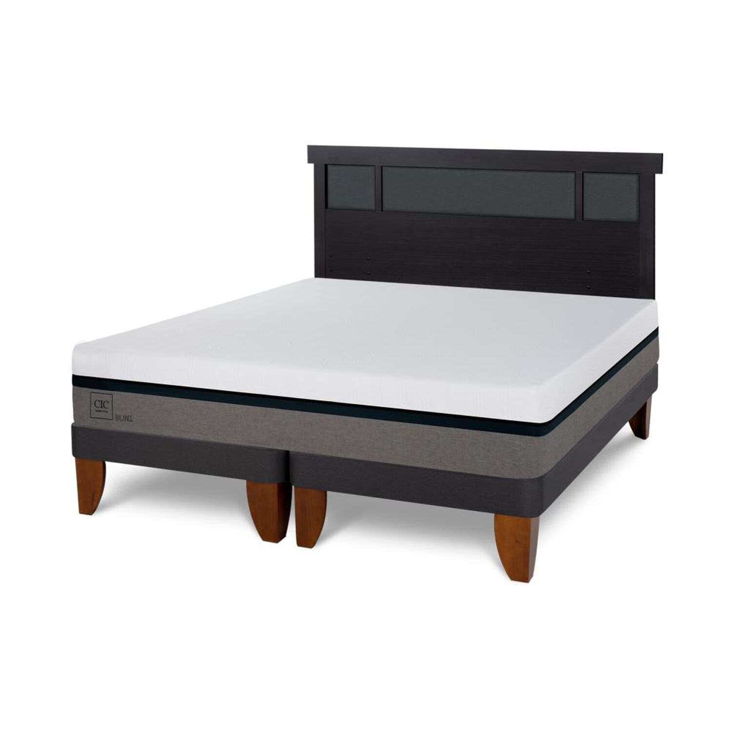 Cama Europea Cic Balance / 2 Plazas / Base Dividida + Respaldo image number 4.0