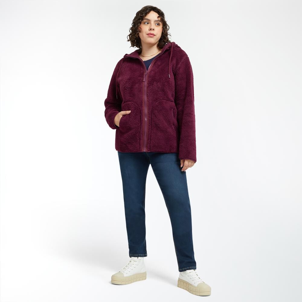 Chaqueta Reversible Talla Grande Cuello Alto Con Capucha Mujer Sexy Large image number 2.0