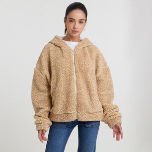 Chaqueta Regular Cuello Redondo Con Capucha Mujer Freedom