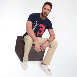 Pantalón Liso Tiro Medio Regular Hombre The King's Polo Club