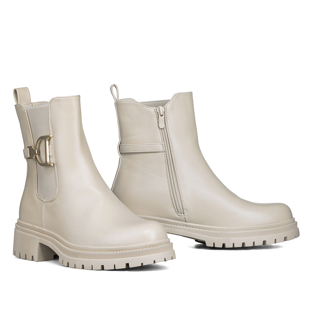 Botin Casual Mujer Eco Cuero Con Felpa Comodo Weide Zs60 image number 5.0