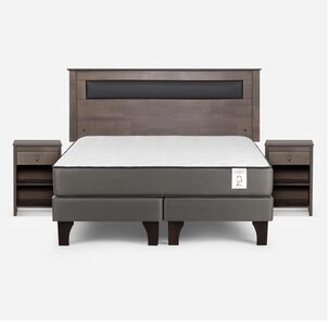 Cama Europea Rosen New Style 2 Plus / 2 Plazas / Base Dividida + Set De Maderas