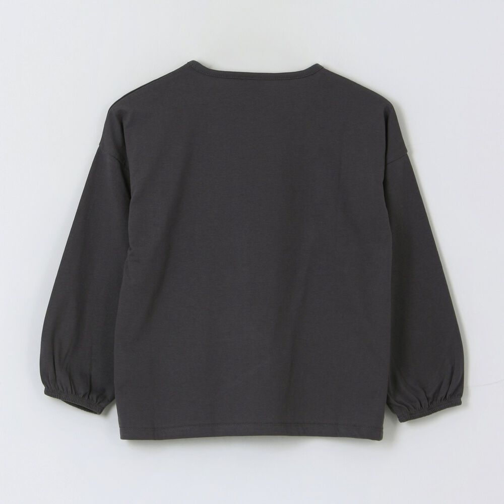 Polera Manga Larga Ni&ntilde;a Minnie Mouse Gris Oscuro Disney image number 1.0