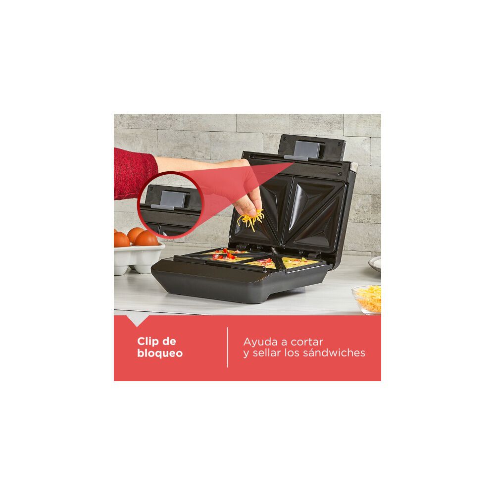 Sandwichera Black+decker Easy Clean image number 4.0