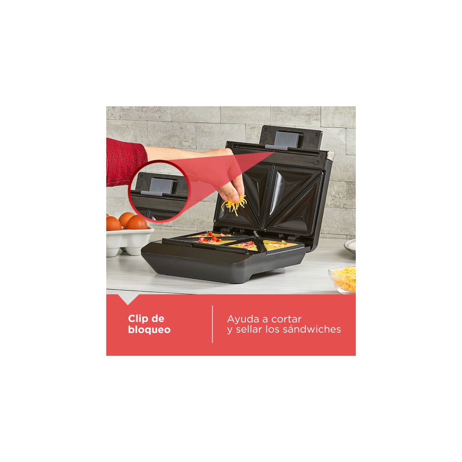 Sandwichera Black+decker Easy Clean image number 4.0