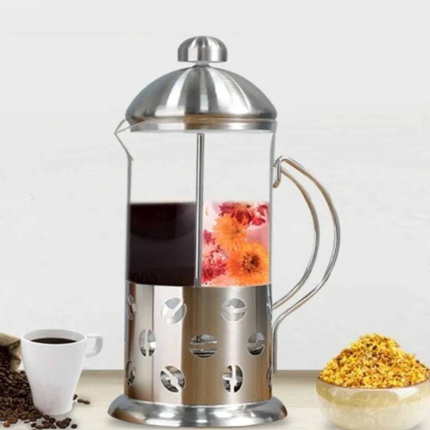 Cafeteras Prensa Francesas Cafetera Acero Inoxidable 350 Ml image number 2.0