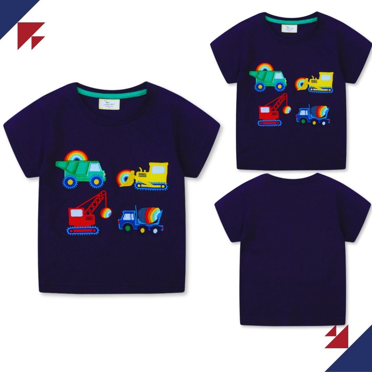 Polera Ni&ntilde;o Algod&oacute;n Manga Corta Jump Kids Autos Coloridos 2 A 7 A&ntilde;os image number 4.0