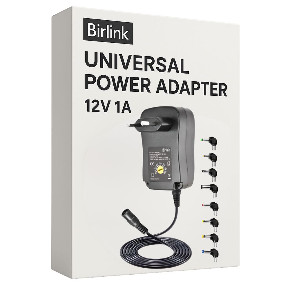 Transformador Universal De 12v / 1a / 12w Con 8 Conectores image number 5.0