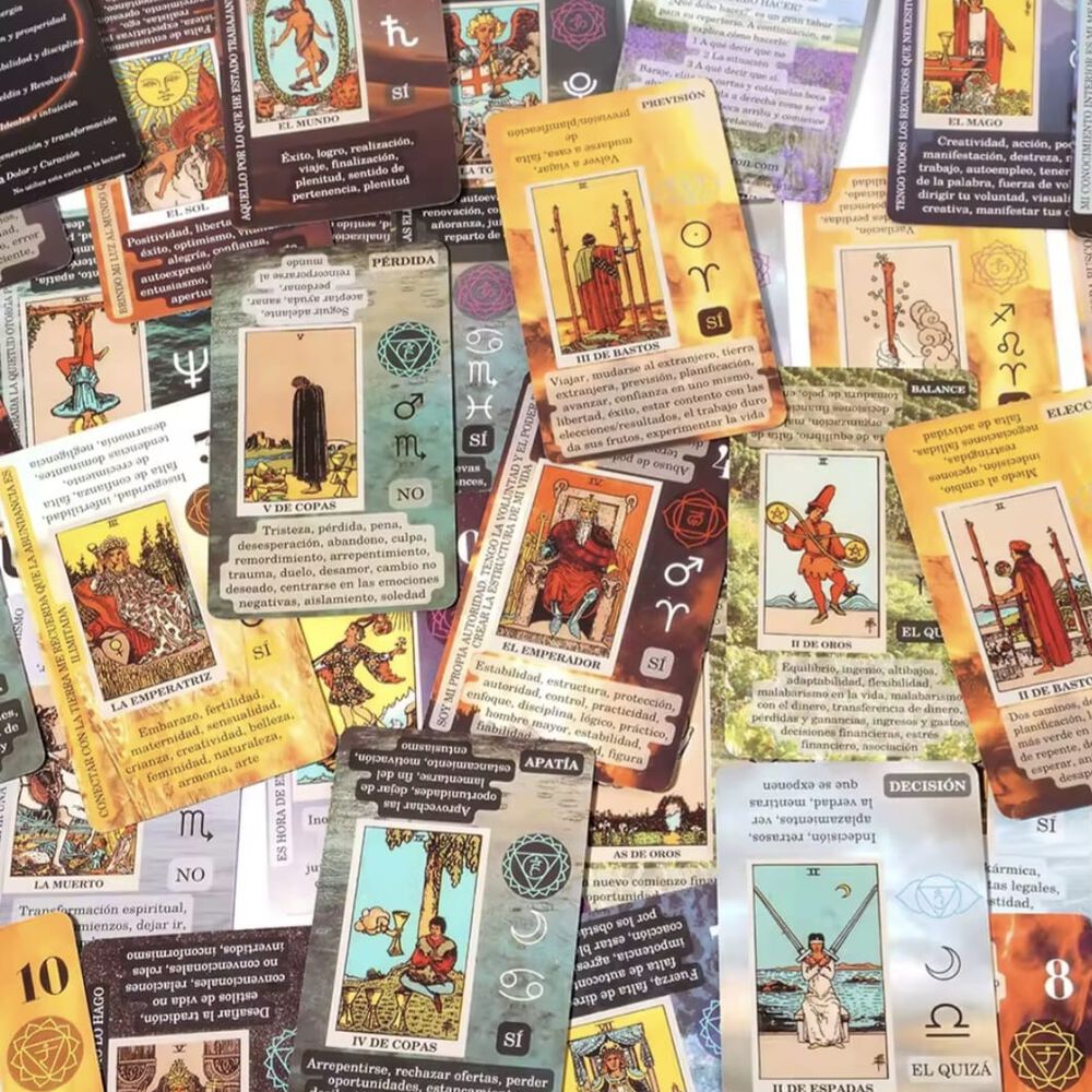 Aprendiendo Tarot, 78 Cartas Cada Una Con Significado Espa&ntilde;ol image number 1.0