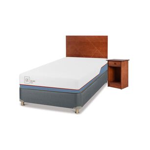 Cama Americana Cic Excellence Plus / 1.5 Plazas / Base Normal + Set De Maderas